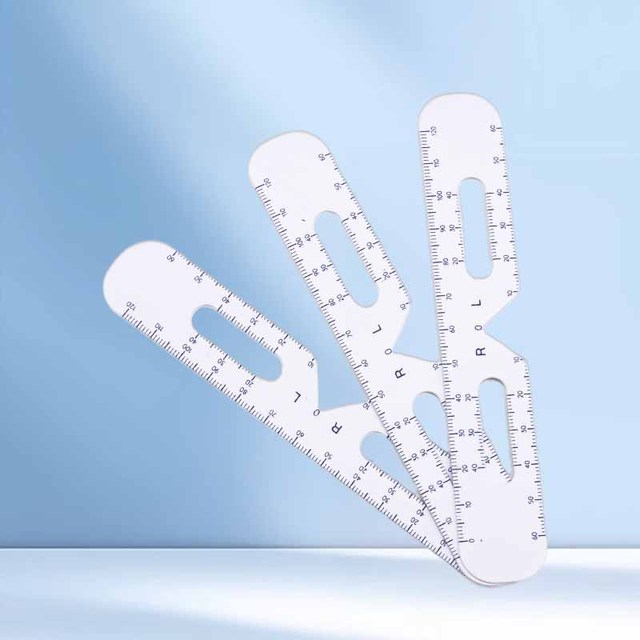 Flexible PD Ruler PR017 PVC Eye Measurement Instrument Accurate Dual Hole Scale for Binocular and Monocular Distance Check Tool