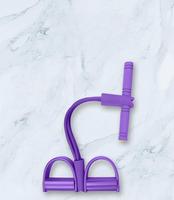 Masseur abdominal en latex Key Belly, multifonctionnel, 4 tubes, 6 tubes, pour entraînement de yoga, rose, masseur à pédale à quatre tubes