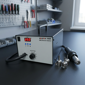 Station de retravaillage SMD à température réglable pour la réparation, l'assemblage et la maintenance de composants électroniques de précision - Product Image 4