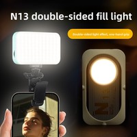 Mini projecteur LED portable lumière de remplissage de téléphone portable pour Selfies extérieurs éclairage de pantalon de poche à rabat avec clip