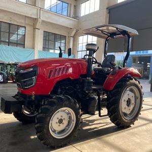 รถแทรกเตอร์ดีเซล 100 แรงม้า ขับเคลื่อน 4 ล้อ ผลิตในจีน พร้อม ROPS สำหรับใช้งานในสวนผลไม้และฟาร์ม - Product Image 1