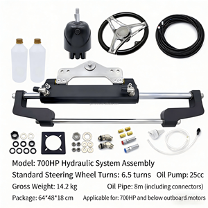 Kit di Sterzo Idraulico Fuoribordo 80HP/150HP/300HP/700HP per Imbarcazioni con Set Completo di Accessori - Product Image 1