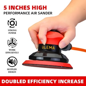 ULEMA Prix usine Moteur à palettes rotatives <span class=keywords><strong>Outils</strong></span> <span class=keywords><strong>pneumatiques</strong></span> Ponceuse orbitale pneumatique 5 mm 5 pouces avec fixation auto-agrippante et entrée d'air standard - Product Image 2
