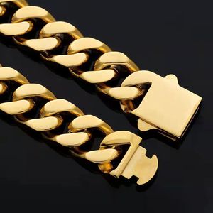 Pulsera de Cadena Cubana para Hombre, Estilo Geométrico Pulido, Joyería Minimalista Unisex, Venta al Por Mayor - Product Image 3