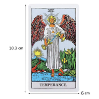 Jeu de cartes de tarot personnalisé avec logo, papier imprimé de conception classique 350 g/m², cartes à jouer avec guide pour jeux personnalisés
