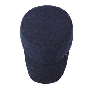 2025 New Arrival Warm Fleece Lining Winter <b>Flat</b> Top Baseball <b>Cap</b> Outdoor Travel Casual Thickened Captain for <b>Men</b> - Product Image 4