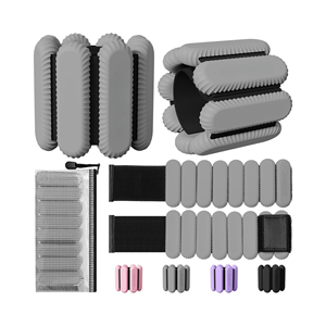 2lb/4lb कस्टम लोगो एडजस्टेबल कलाई और टखने का वजन महिलाओं के लिए सिलिकॉन टखने का वजन - Product Image 4