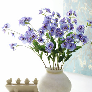 Fiori Artificiali di Pansé Multicolore ad Alta Simulazione, Steli di Viola Finti per Decorazioni Floreali Casa e Matrimonio - Product Image 3