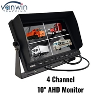Moniteur de voiture haute définition à 4 canaux 7 9 10 pouces Tailles disponibles Fonction d'écran partagé pour divers véhicules