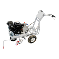 Machine de marquage routier à pulvérisation à froid autotractée LONGSHUN 5.5HP, modèle LS-990, faible coût d'entretien, 75 kg, pour parkings et routes