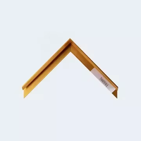 Profilé de cadre photo en aluminium sur mesure, finition or brossé brillant, cadre flottant moderne en métal pour toile, idéal pour la décoration murale de galerie