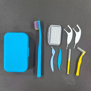 2025 7 pièces Portable maison gomme orthodontique soins bucco-dentaires voyage pliable interdentaire brosse dentaire Kit boîte de rangement protection - Product Image 5