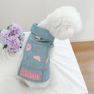 PETCIRCLE Pet Circle - Pet <b>Clothes</b>, Dog and <b>Cat</b> Outfits, Stylish Denim Jacket - Product Image 1