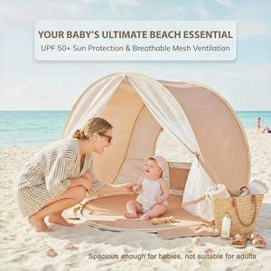 Carpa de Playa para Bebés, Protección UV, Refugio Solar Portátil, Ligero, de Fácil Montaje, Transpirable, Sombra para Niños al Aire Libre - Product Image 5