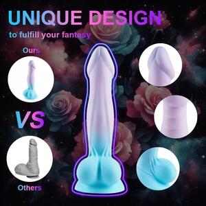Silikon vibratör yapay penis yumuşak gerçekçi seks oyuncakları kadın mastürbasyon için büyük Dildos - Product Image 3