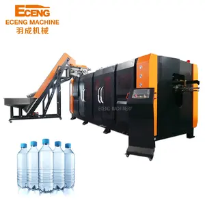 Auto Six Cavity Pet Plastic Bottle Blow Molding Machine / Pet Plastic Bottles Machine High Automation