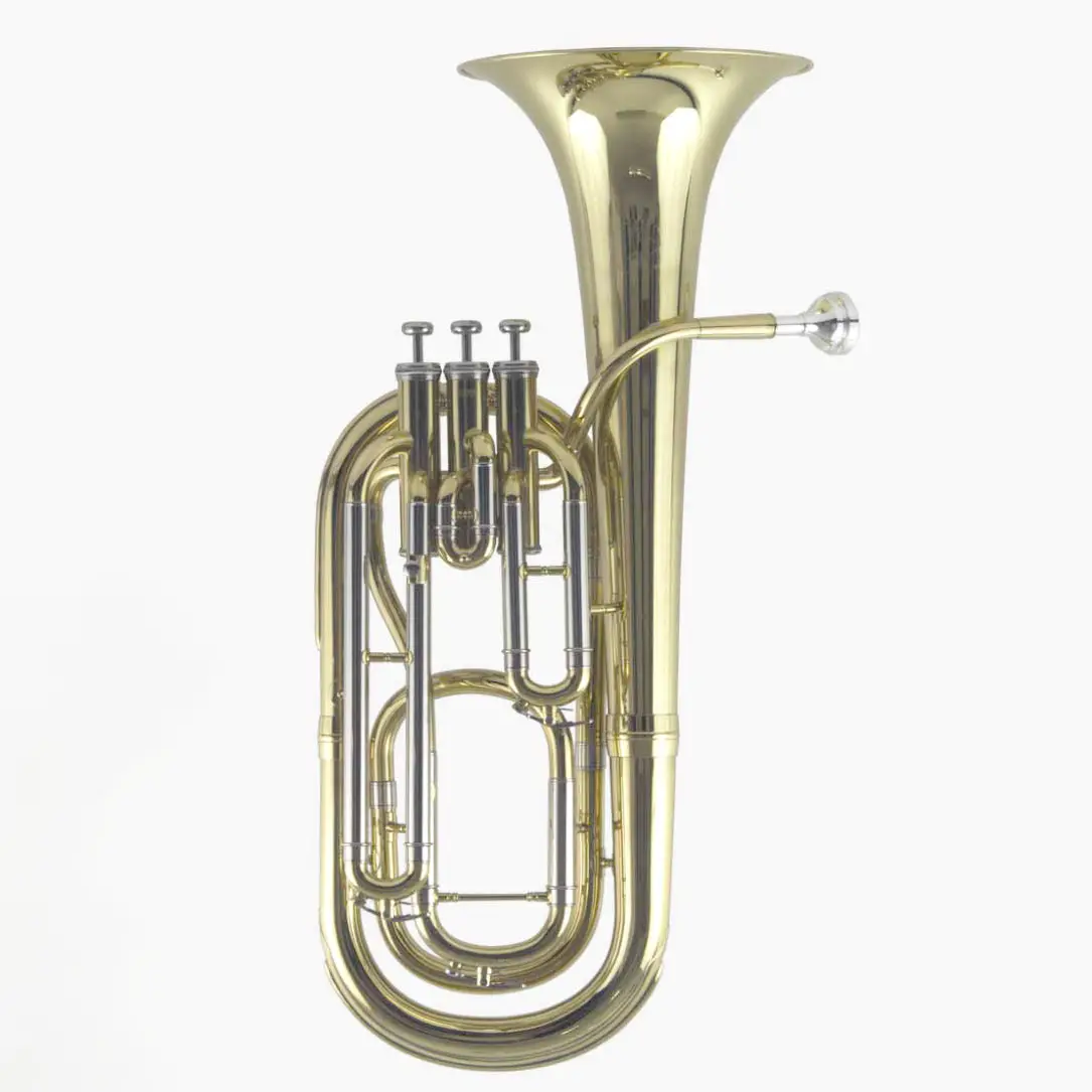 Brass Band Musical Instrument For Sale Good Price Baritone Horn Gold Lacquered Baritone