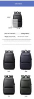 Sac à dos simple et léger Sacs de sport pour ordinateur portable de voyage de grande capacité Sacs de tendance Oxford étanches pour hommes