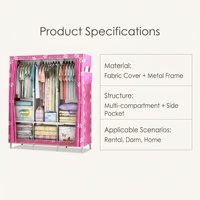 Armoire de Rangement Portable en Tissu Non-Tissé pour Chambre à Coucher – Vente en Gros Fabricant