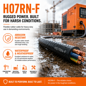Cable de Goma VDE de 4 Núcleos H07RN-F, Cable H05RN-F H07RN-F SJTOW SEOOW SJEOOW 4G0.75-4G240mm2 H07RNF para <span class=keywords><strong>Europa</strong></span> - Product Image 3