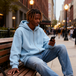 TKAN354 vente en gros de haute qualité hommes poids lourd brossé français éponge sweat à capuche zippé hiver 100% coton Logo personnalisé sweat à capuche zippé - Product Image 4