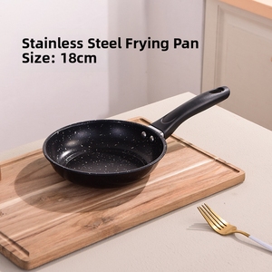 Mini poêle antiadhésive en aluminium avec revêtement en pierre minérale, idéale pour les œufs et le petit-déjeuner, un indispensable pour la cuisine domestique - Product Image 4