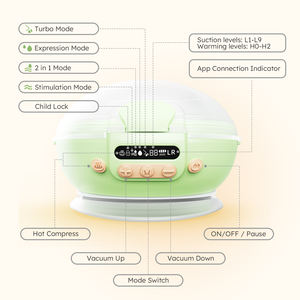 HORIGEN 加熱式搾乳器 ハンズフリー電動搾乳器 ワイヤレス充電ケース＆アプリ制御付き - Product Image 2