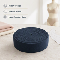 Bande élastique en nylon et spandex de 3,5 cm pour vêtements, ceintures, douce, confortable, écologique, marque privée