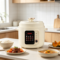 Cuisinière à pression électrique multi-menus 6L, fonctionnement à une touche, pot antiadhésif, cuisinière à pression domestique pour