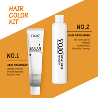 Crème colorante pour cheveux VOJO 100ml*2 Populaire en Corée et en Asie du Sud-Est Formule végétale sans ammoniaque 12 teintes tendance Couleur longue durée