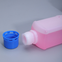 Prix d'usine 100ML Bouteille de réactif carrée en plastique HDPE Blanc Noir Transparent pour utilisation en laboratoire pour la médecine
