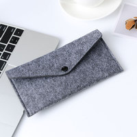 Étui de transport pour téléphone au design enveloppe, pochette de protection en feutre doux et tendance, sac de rangement portable pour téléphone portable pour les voyages quotidiens
