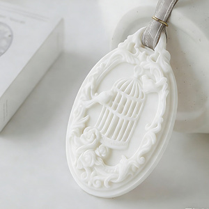Custom Eco-Friendly Solid Hanging <strong>Ceramic</strong> Air Freshener Exquisite Aromatherapy Stone Essential Oil <strong>Diffuser</strong> for Wardrobe Car - Product Image 4