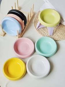 Doe חיית המחמד הסיטונאי לוגו מותאם אישית קרמי מוגבה קערת מזון חתול גבוהה רגל קטנה מגן האכלה קינוח - Product Image 2