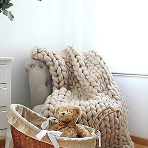 Ağırlıklı Örgü Battaniyeler İçin Süper Büyük, Modern Kanepeler İçin Kalın Örgü Battaniye, Neşeli Desenli, Çevre Dostu, El Yapımı - Product Image 3