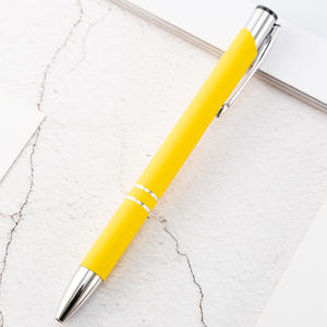 Stylo à bille en aluminium personnalisé pour hôtel, bureau, en métal et caoutchouc, avec logo sur mesure - Product Image 6