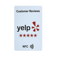 Carte NFC programmable en plastique CR80 à code QR, lecture NFC 213 216, avis Google, vente chaude