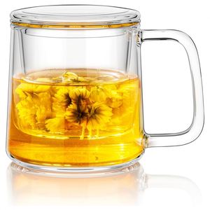 Hot Selling Borosilicate Glass Tea Pot Heat Resistant Glass Kettle <b>Teapot</b> with Removable Infuser - Product Image 1