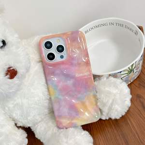 Funda Protectora para Teléfono IVANHOE Compatible con iPhone 16 15 14 13 ProMax, Diseño 3D de Ondas de Agua, Pintura al Óleo, Efecto de Manchas - Product Image 6