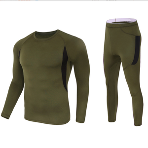 HBU01 Sous-vêtements thermiques pour hommes, longs caleçons de sport, couche de base, équipement d'hiver, combinaisons de compression pour le ski et la course à pied - Product Image 1