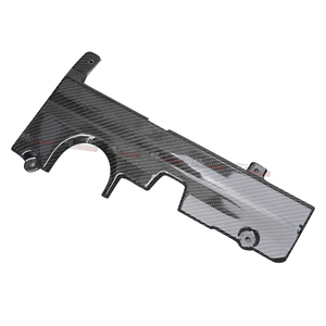 ฝาครอบเครื่องยนต์คาร์บอนไฟเบอร์แห้งสำหรับรถยนต์ รุ่น FL5 สไตล์ Spoon สีดำ - Product Image 1