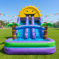 Vente flash - Château gonflable Spiderman commercial en PVC, château gonflable Spiderman pour enfants, château gonflable avec toboggan