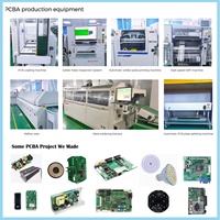 Circuit imprimé avec éléments passifs installés, conception et aménagement de PCB, services de rétro-ingénierie, matériau de base FR-4, 1 à 24 couches