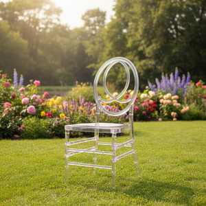 เก้าอี้ทานอาหารพลาสติกทันสมัย ดีไซน์ตามหลักสรีรศาสตร์ คุณภาพสูง โปร่งใส - Product Image 2