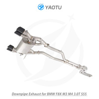 YT longueur égale mi tuyaux 304 acier inoxydable Valvetronic Catback échappement pour BMW F8X M3/M4 3.0T S55