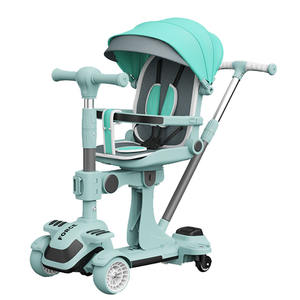 Yeni 2-8 yaşındaki çocuk scooter'i Pedal kasnak altı-in-one kaykay katlanabilir üç tekerlekli açık kullanım yapılmış plastik çelik alaşım - Product Image 6