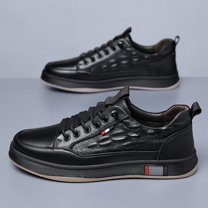 Zapatillas Casuales Blancas para Hombre, con Punta Redonda, Cordones, Suela de Goma Transpirable, Zapatos para Caminar - Product Image 4