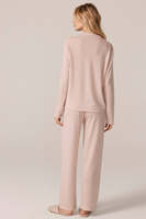 Ensemble de pyjama en cachemire pour femmes, col rabattu, luxe, automne et hiver, en laine et cachemire