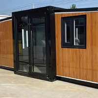 Maison mobile de luxe, maison préfabriquée modulaire en conteneur de 20 pieds, 2, 3 ou 4 chambres, maison en conteneur pliable et extensible, maison en boîte