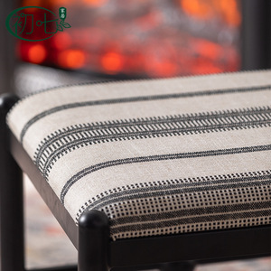 Silla de comedor moderna minimalista de metal con asiento tapizado 52x53x83.5 cm para apartamentos pequeños - Product Image 3